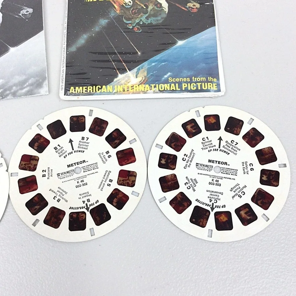 Vintage 1979 GAF View Master 3‎ Reel Set Meteor K46